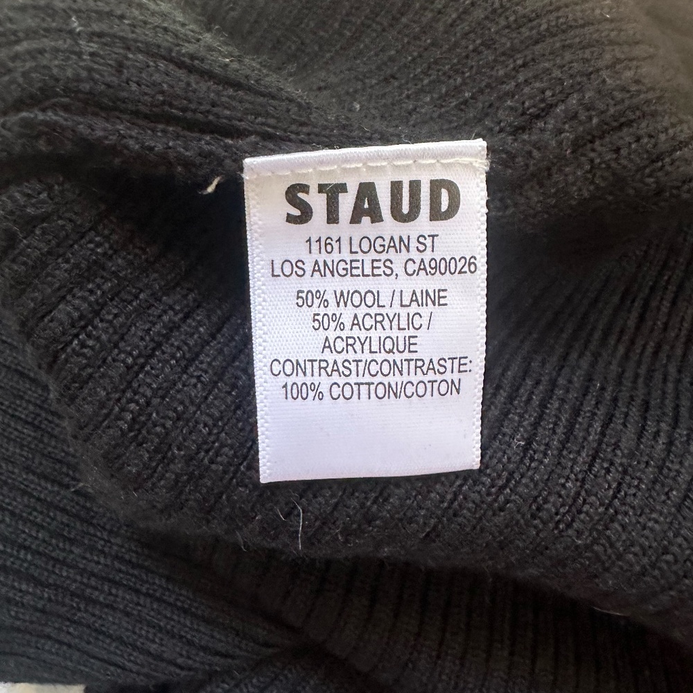 ❌SOLD❌STAUD hazel poplin knit combo corset detail midi dress FINAL PRICE - Picture 8 of 9